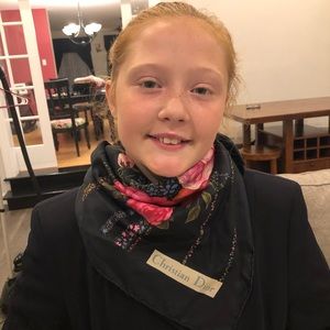 Authentic Christian Dior silk scarf